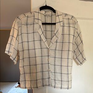 Madewell Buttondown Top, Sz S